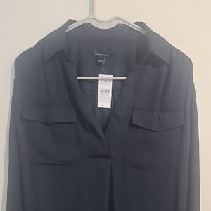 Ann Taylor Midnight Blue Blouse
